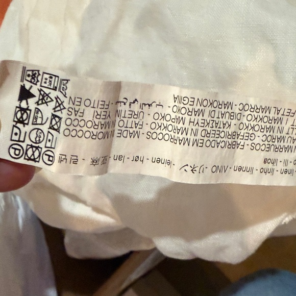 Zara Linen White Button Down Shirt Women’s XSmall - Picture 5 of 5